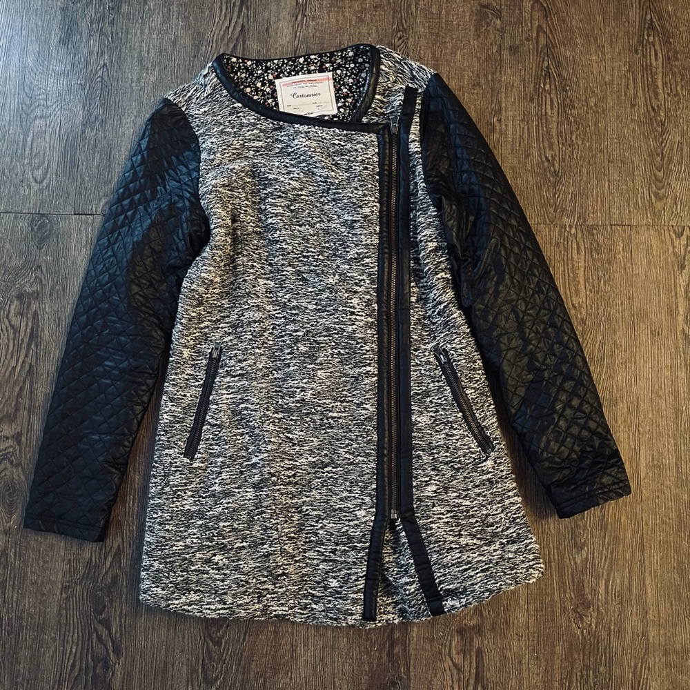 Anthropology Cartonnier Tweed Women Coat Medium